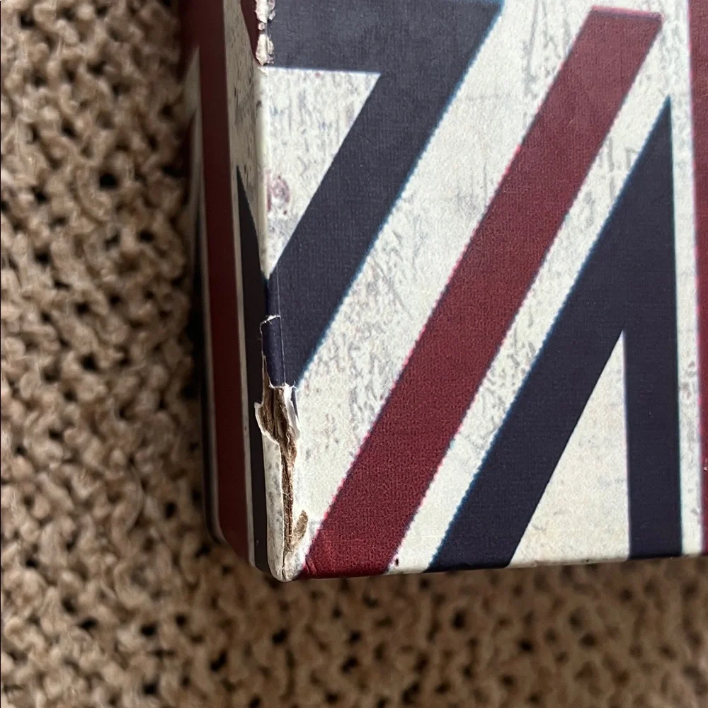 Vintage-Inspired Union Jack Book Safe with keys - Red, Navy, Cream